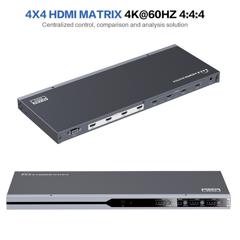 4x4 HDMI ȣȯ 4K x 2K @ 60Hz 3D Ʈ ġ YUV4:4:4 Ultra HD  4 In 4 Out IR  RS232 LKV414-V2.0